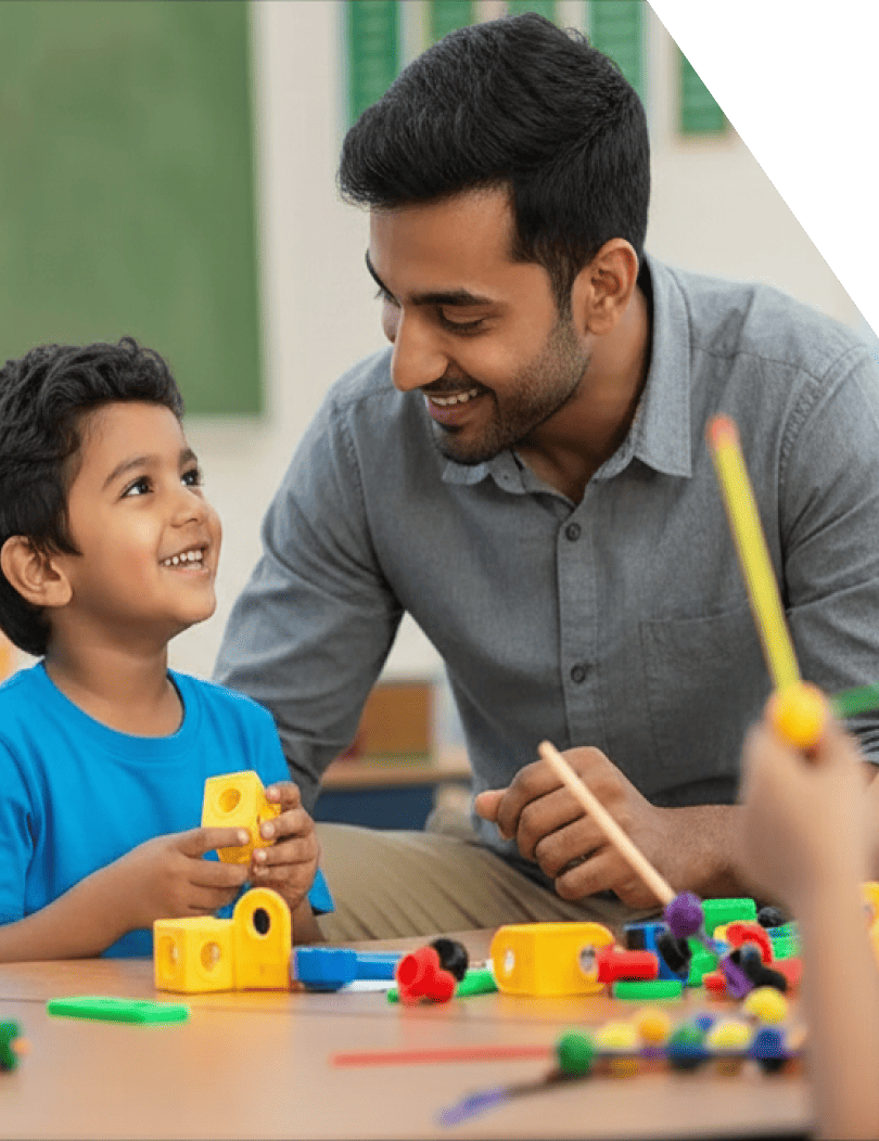 Teacher and student learning together