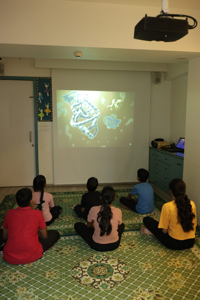 Audio visual classroom with smart learning tools at education centre in Surat