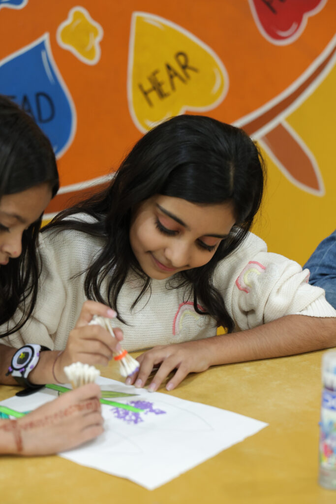 Dance room where children are having fun learning dancing skills
