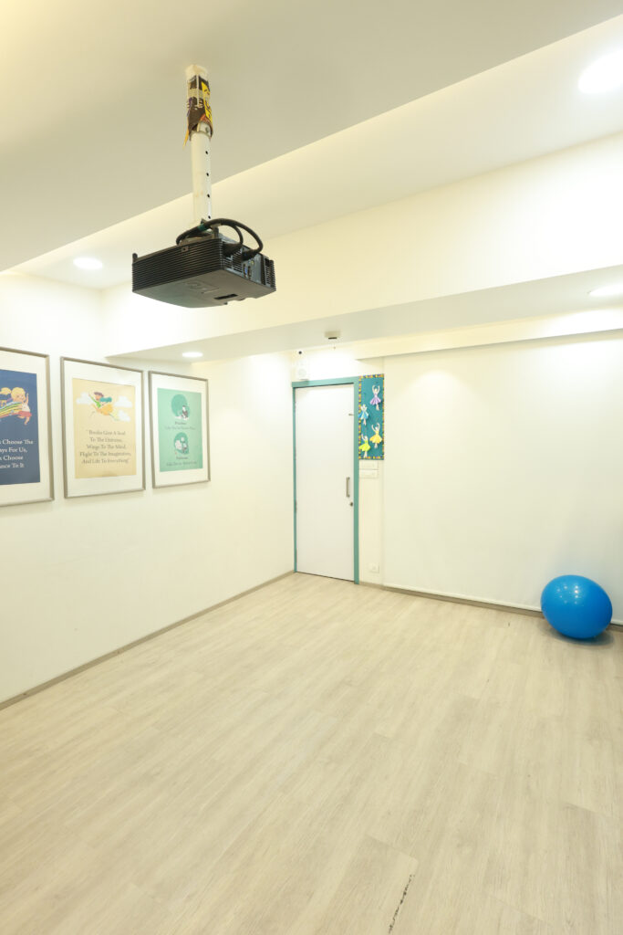 Audio visual room at Zack filming a video to the children