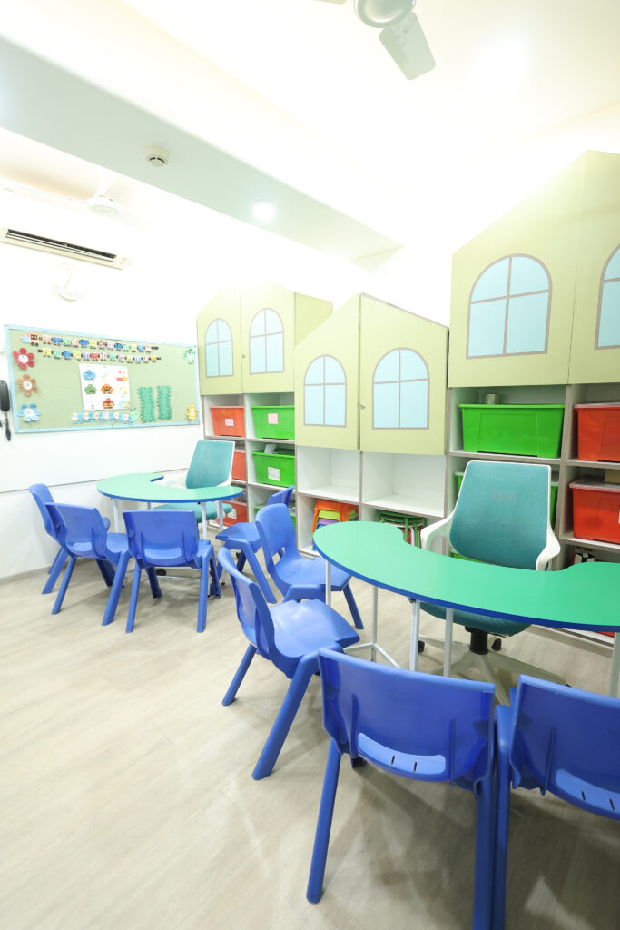 Air conditioned classrooms at Zack for students to read and write