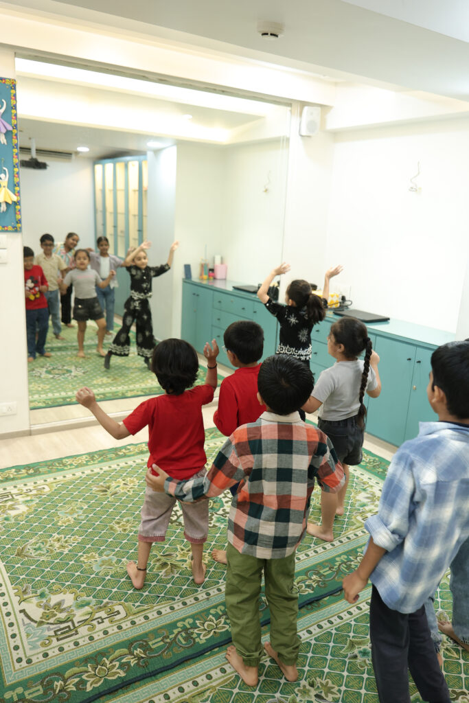 Children enjoying fun and dance class at Zack, Surat