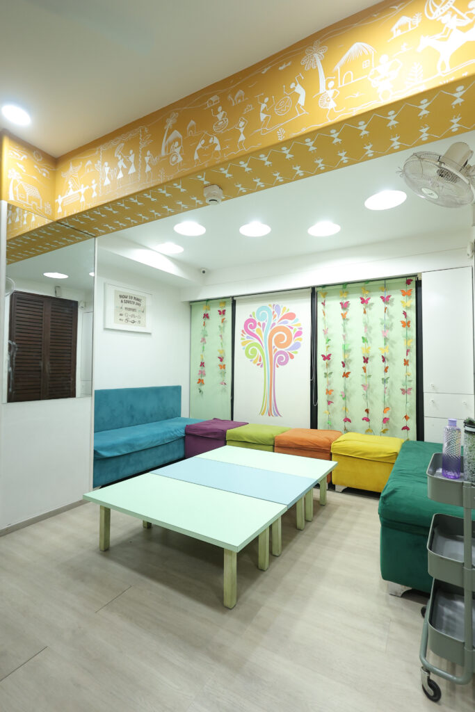 Spacious group interaction area at Zack for students to engage in group activities