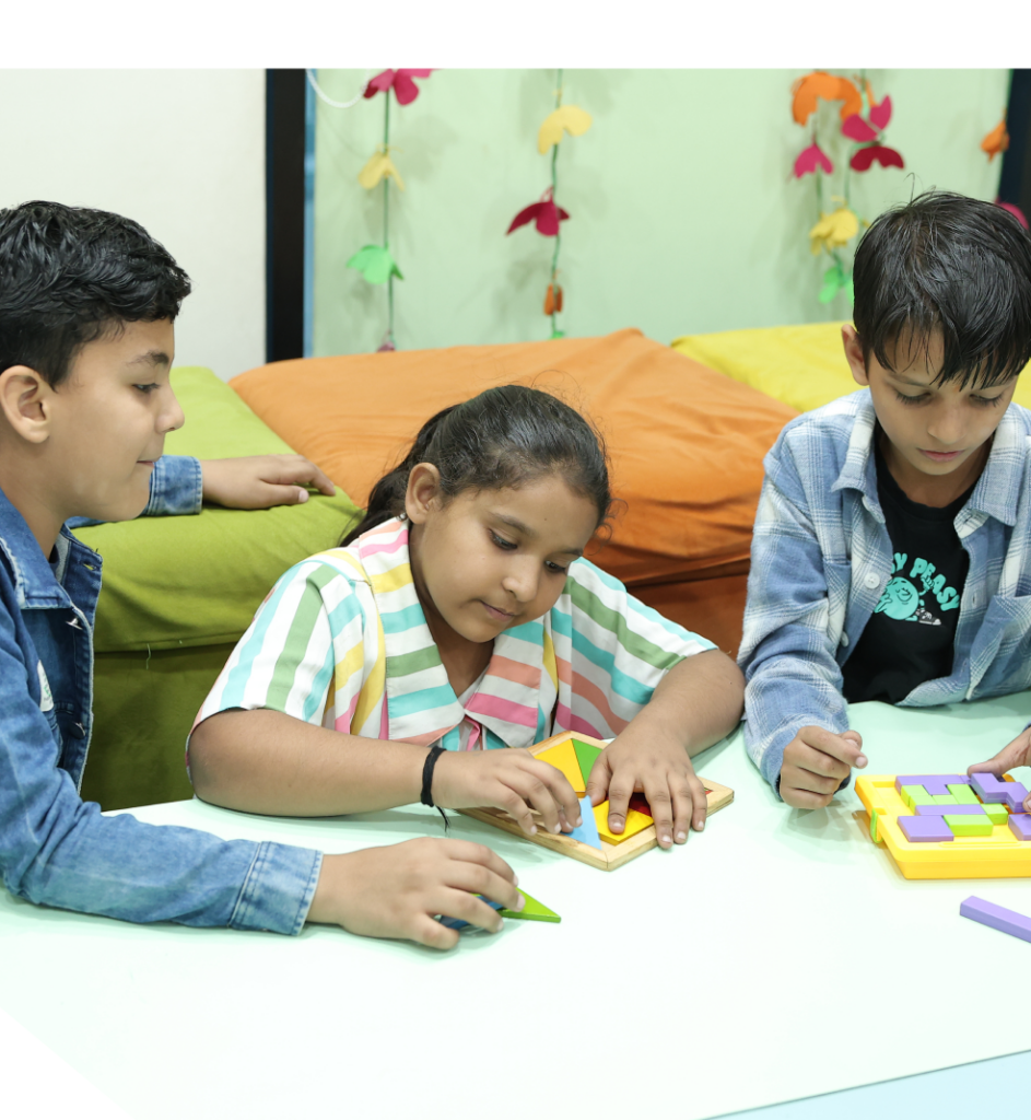 Children enjoying group activity at Zack education center in Surat